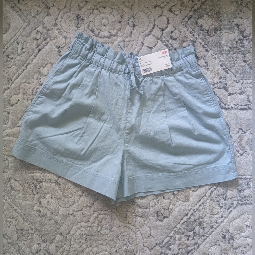 Women's cotton linen shorts
